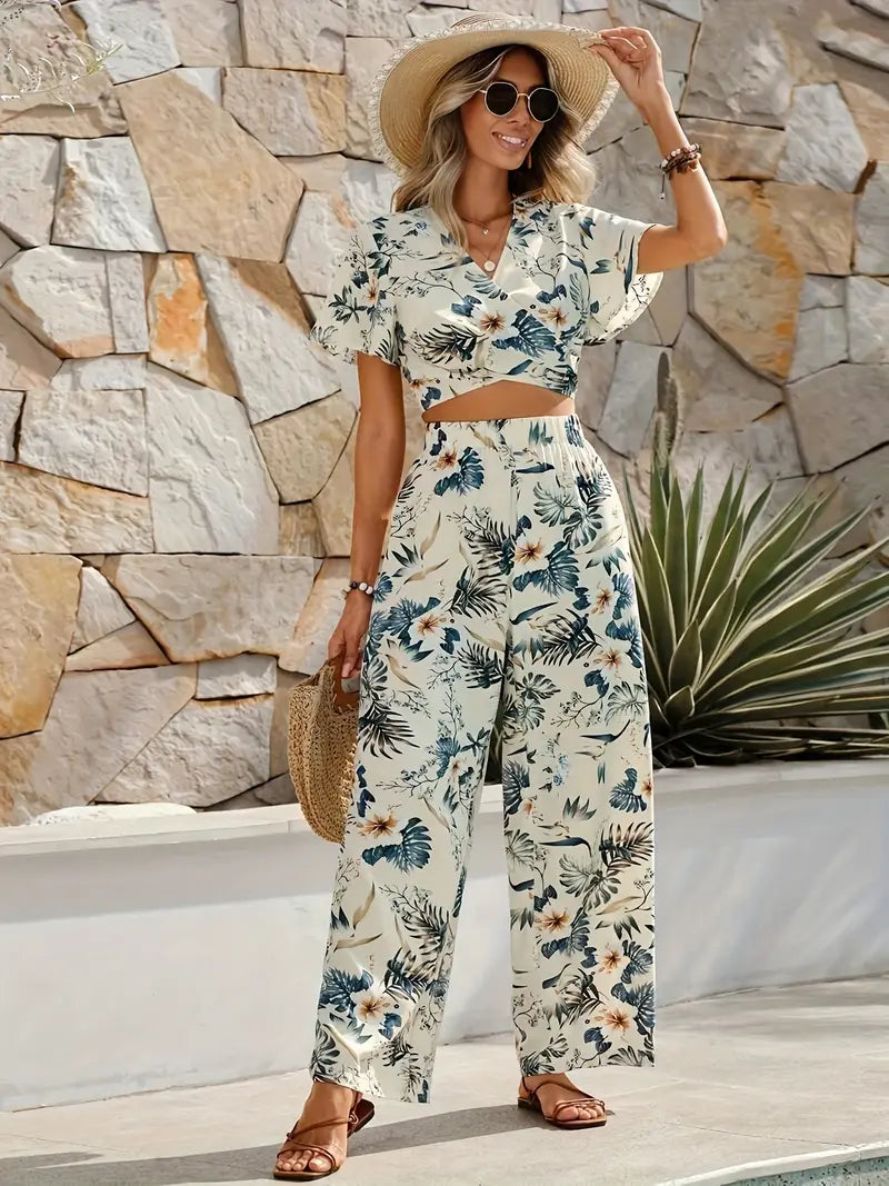 Ira™ | Tropical Lace-Up Set