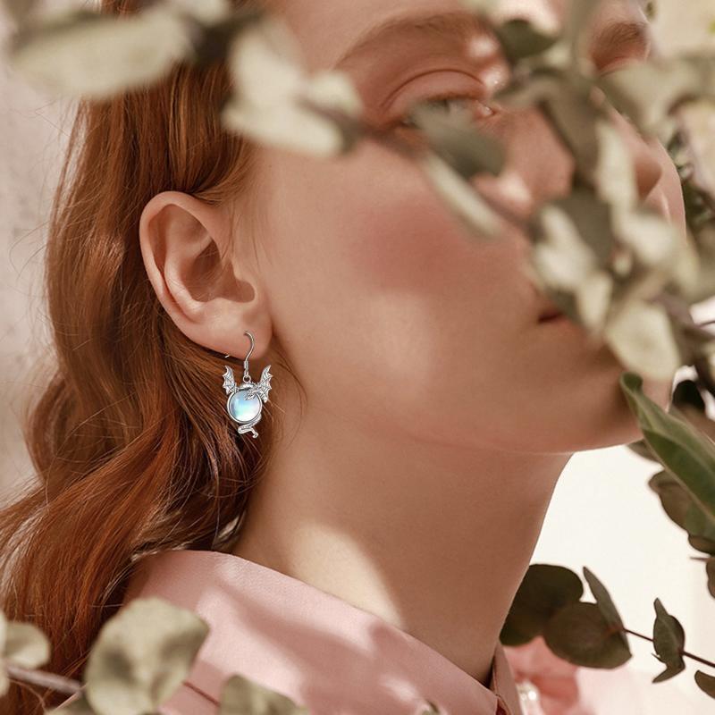 Brunhilde Earrings in Moonstone