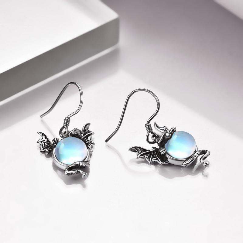 Brunhilde Earrings in Moonstone