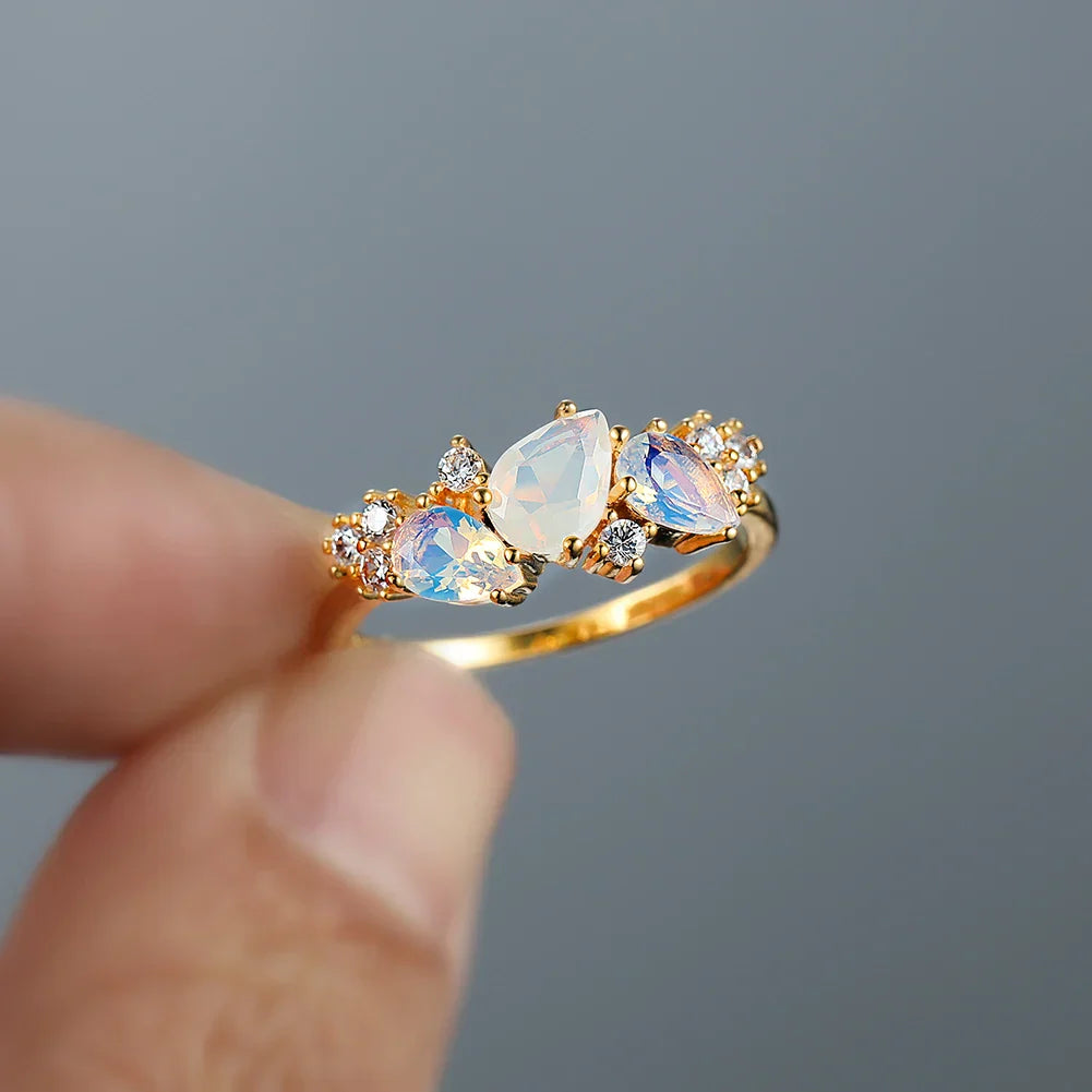 Brilliant Moonstone Ring