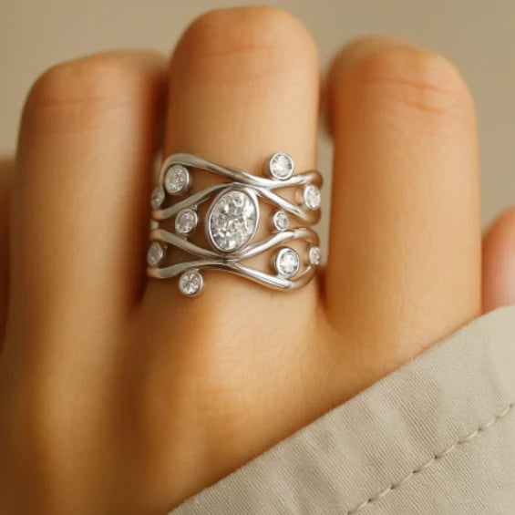 Hertha Moonstone Ring