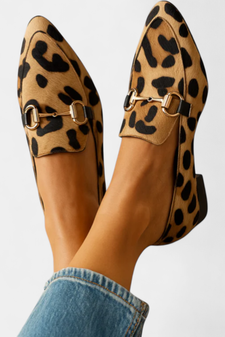 Lillian Loafers with Metal Buckle