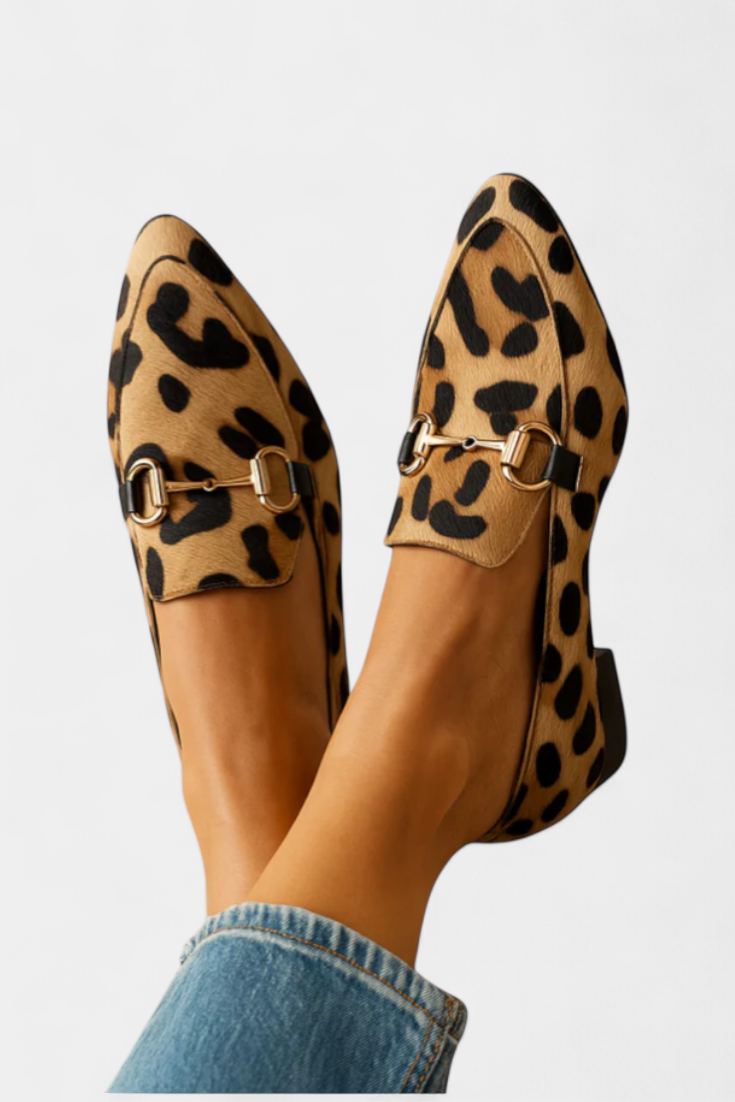 Lillian Loafers with Metal Buckle