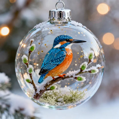 WinterWing | Collection of Glass Christmas Ornaments with Adorable Birds